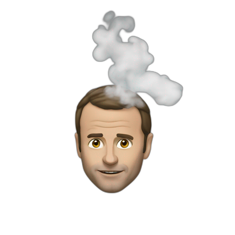 macron smoke  emoji