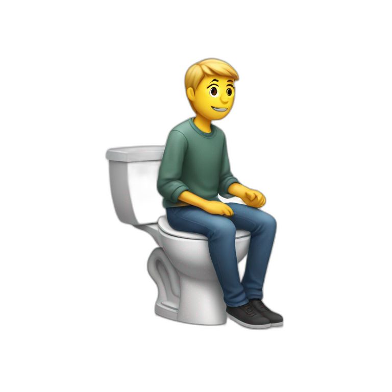 seated on toilets emoji