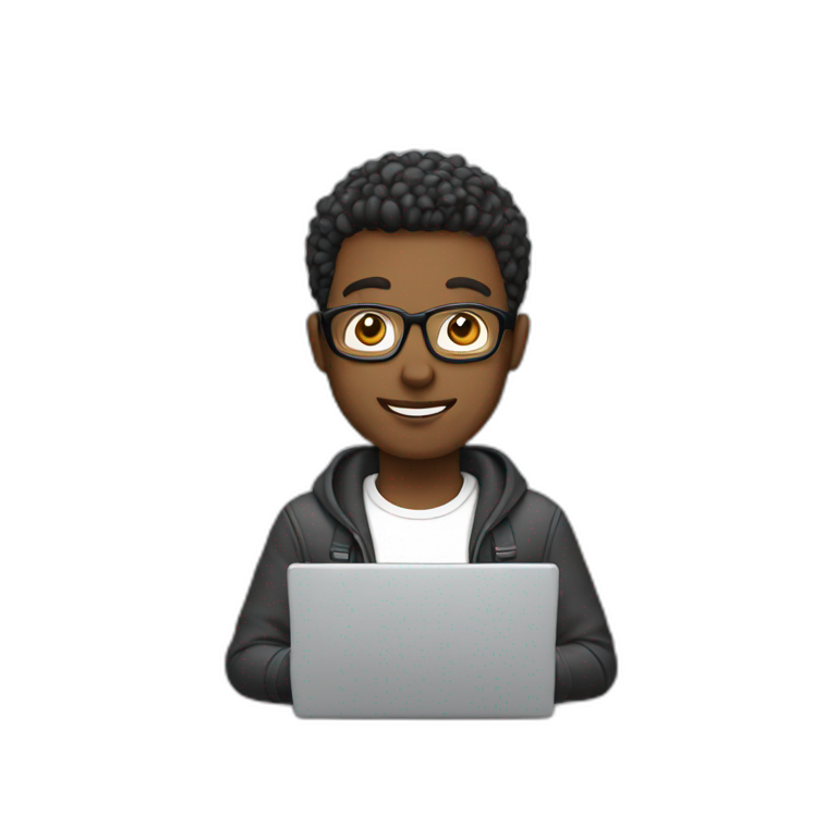 guy with a laptop emoji