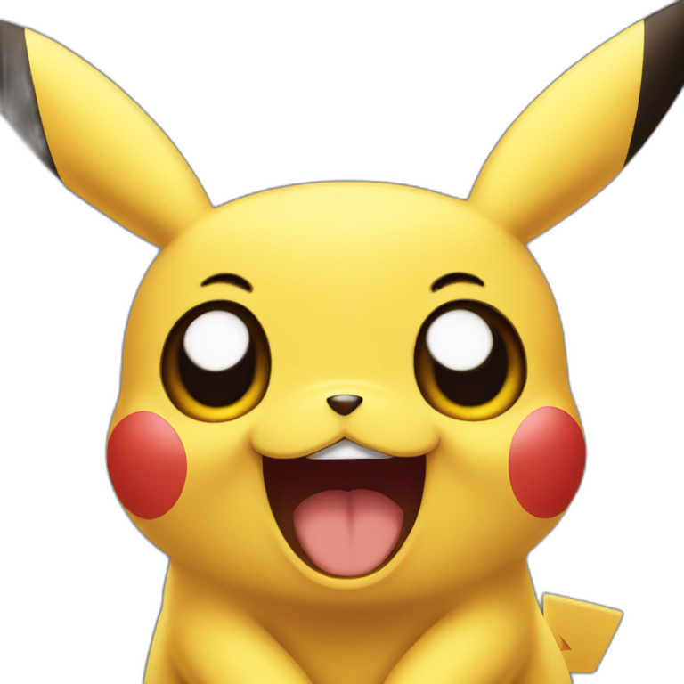 surprised pikachu face emoji