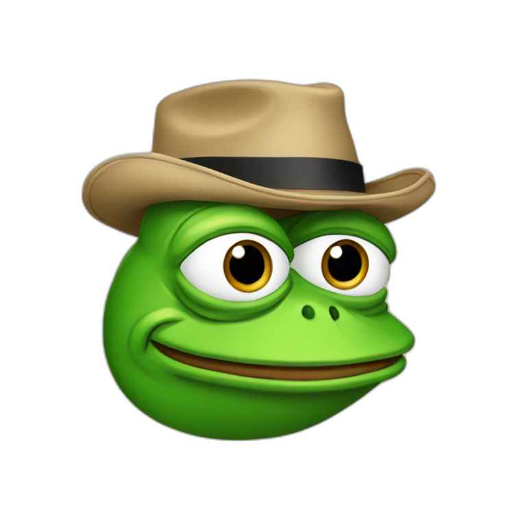 pepe frog with hat emoji