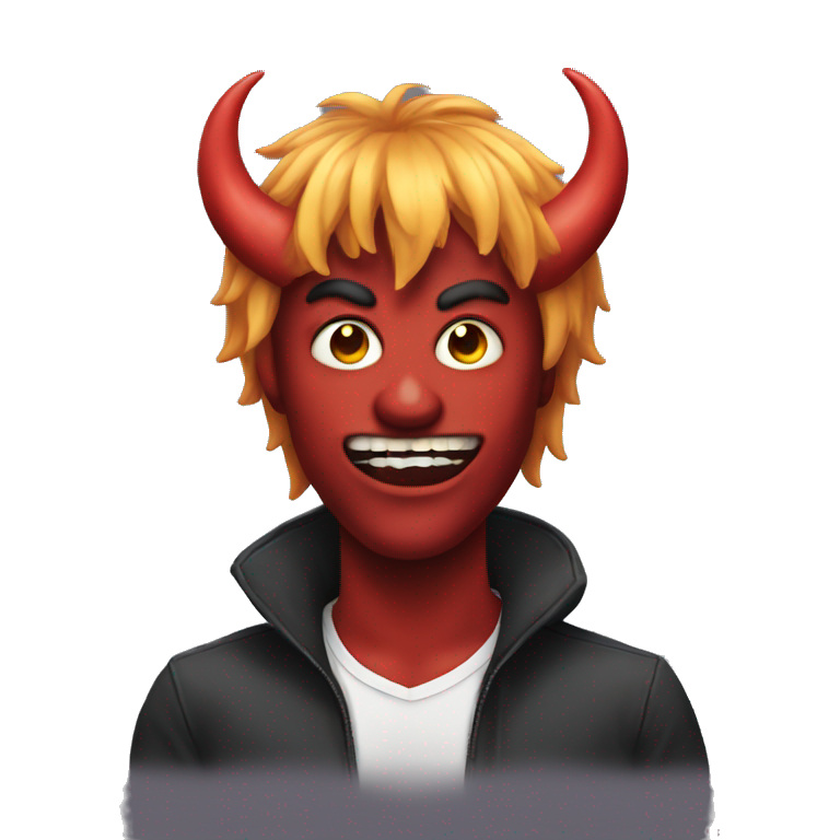 Demon with a wig  emoji