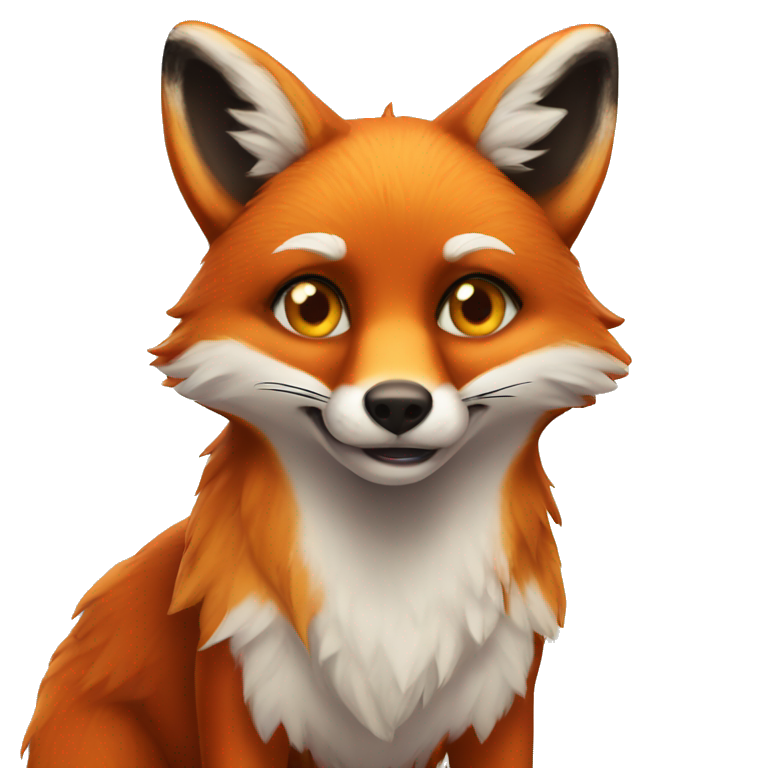 fox with heart for eyes emoji