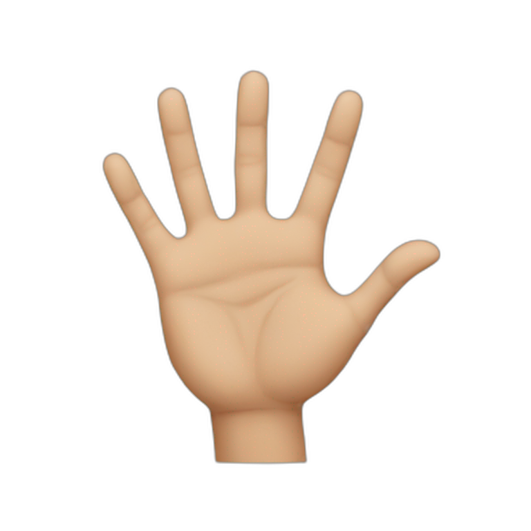 hand gesture of small emoji