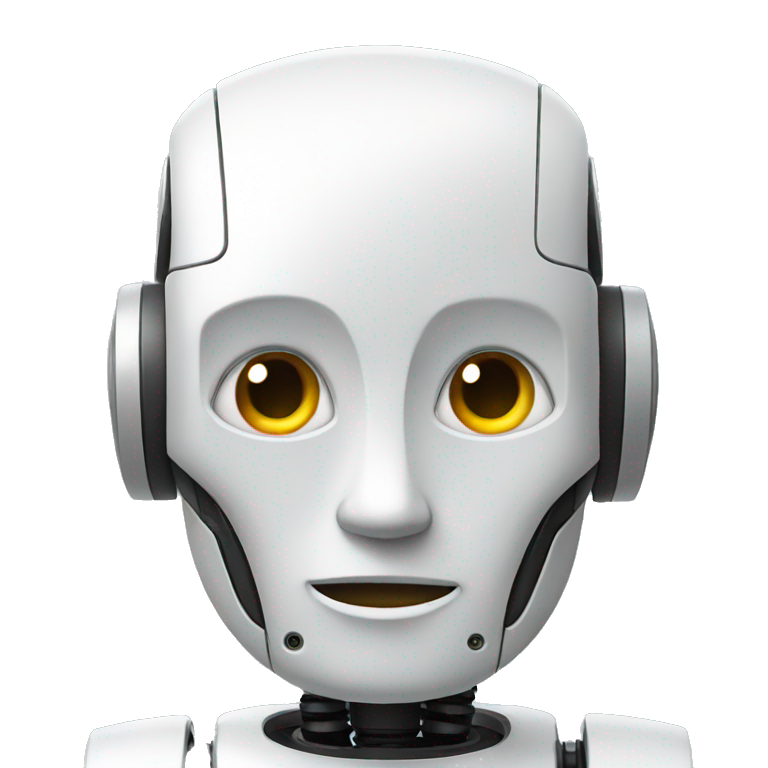 A thinking robot emoji