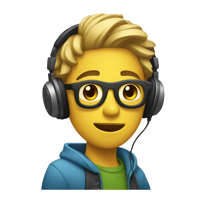 listening to music emoji