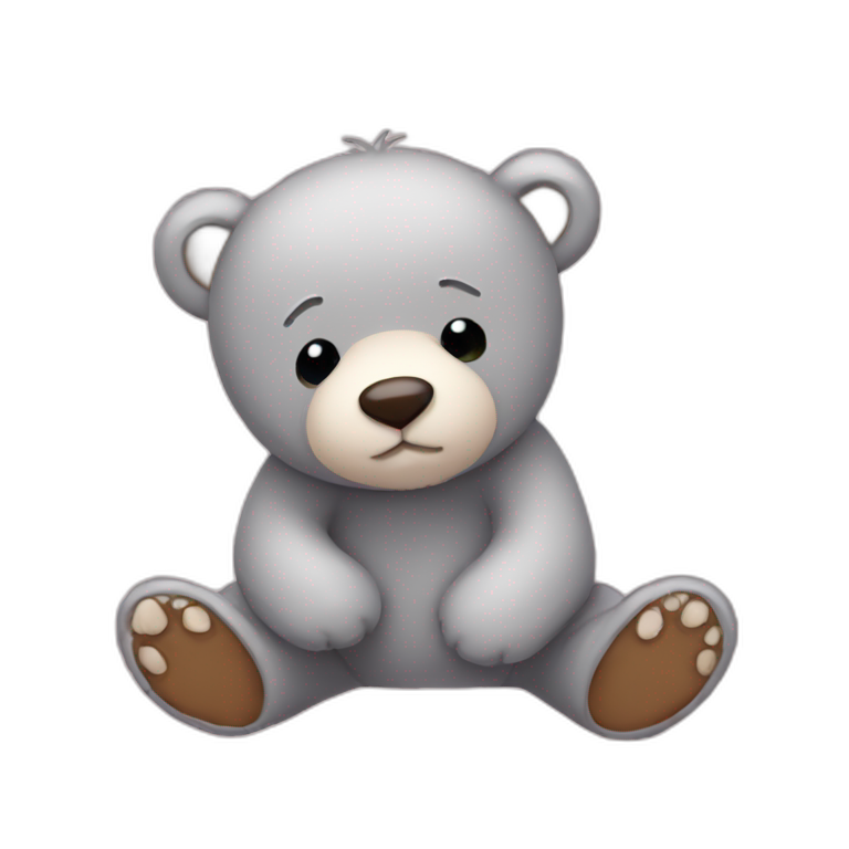 pls let me sleep cute bear emoji