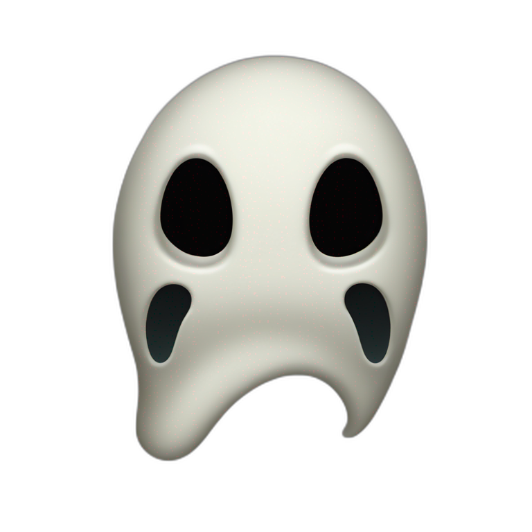 Scream ghost face emoji