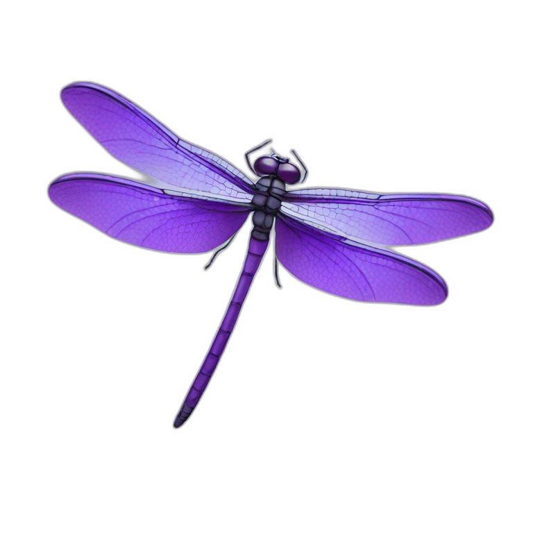 purple dragonfly emoji