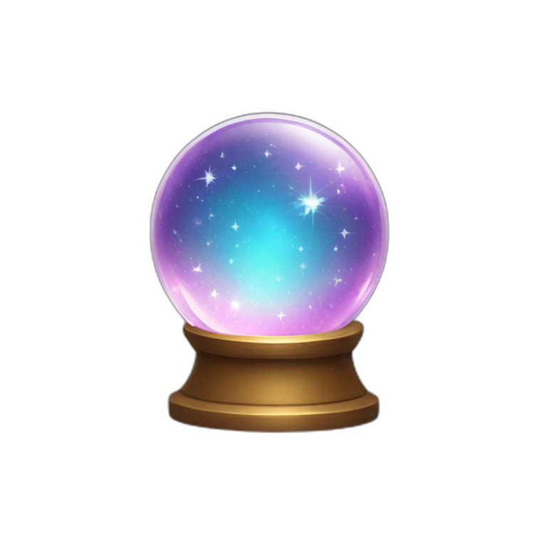 crystal ball sparkles emoji