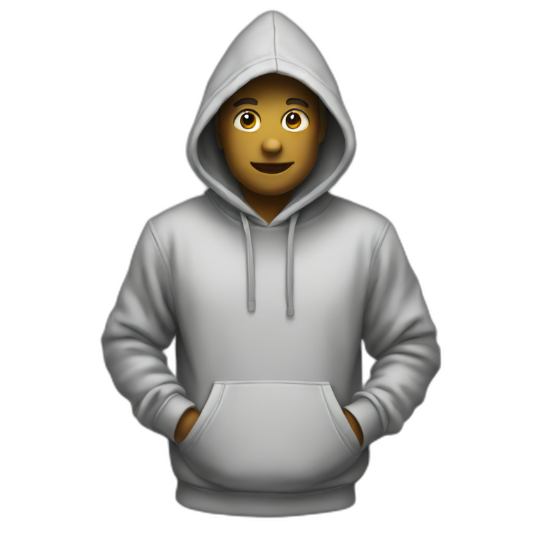 blank hoodie emoji