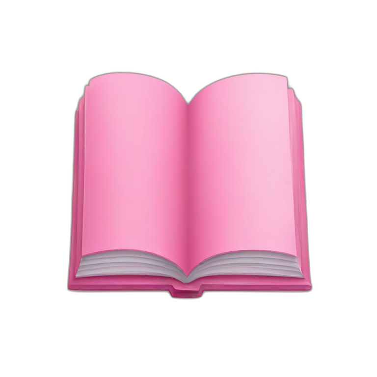 pink book minimalist emoji