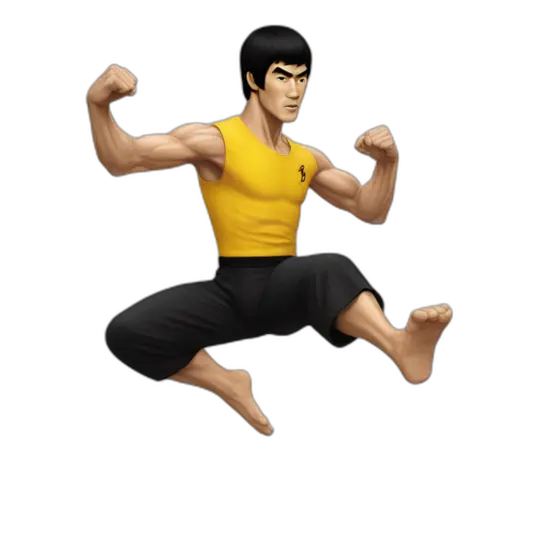 Bruce fashion lee bicycle kick