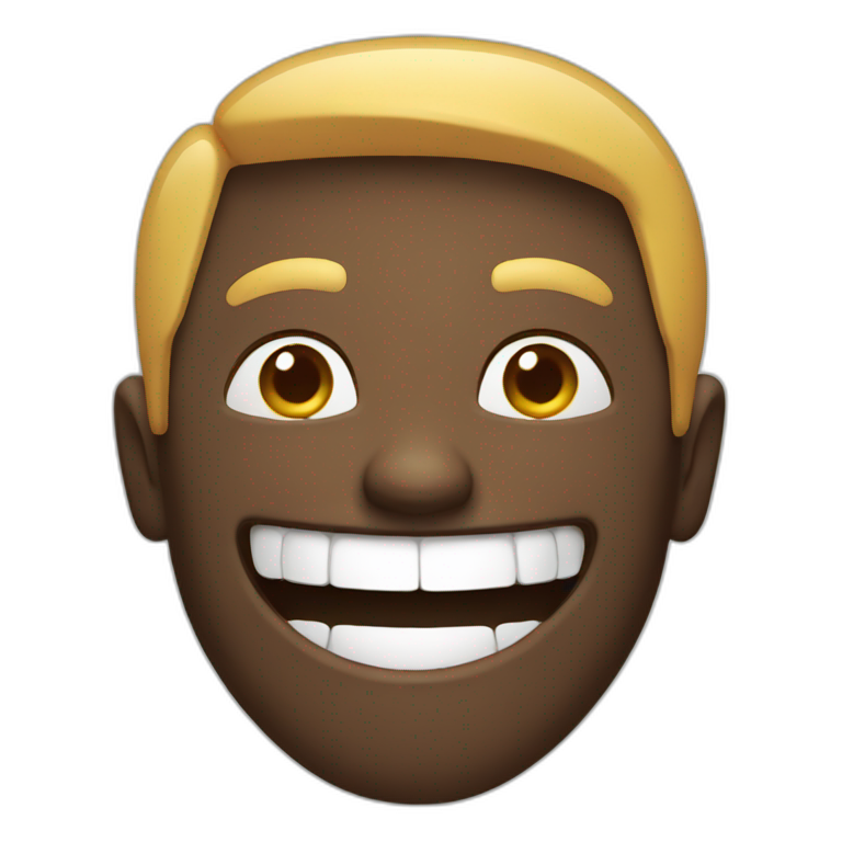 a man laughing emoji