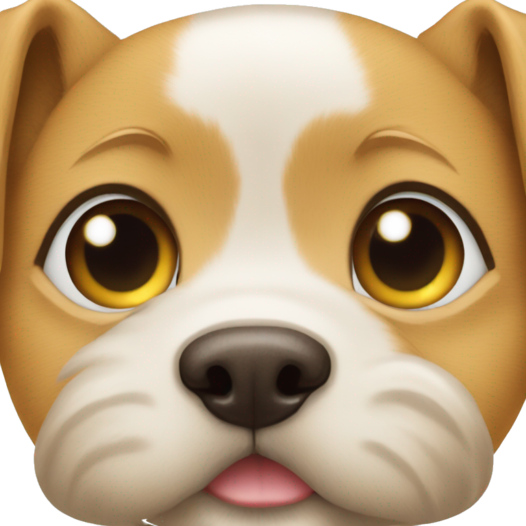 eye hearts of puppy, dog emoji, only face emoji