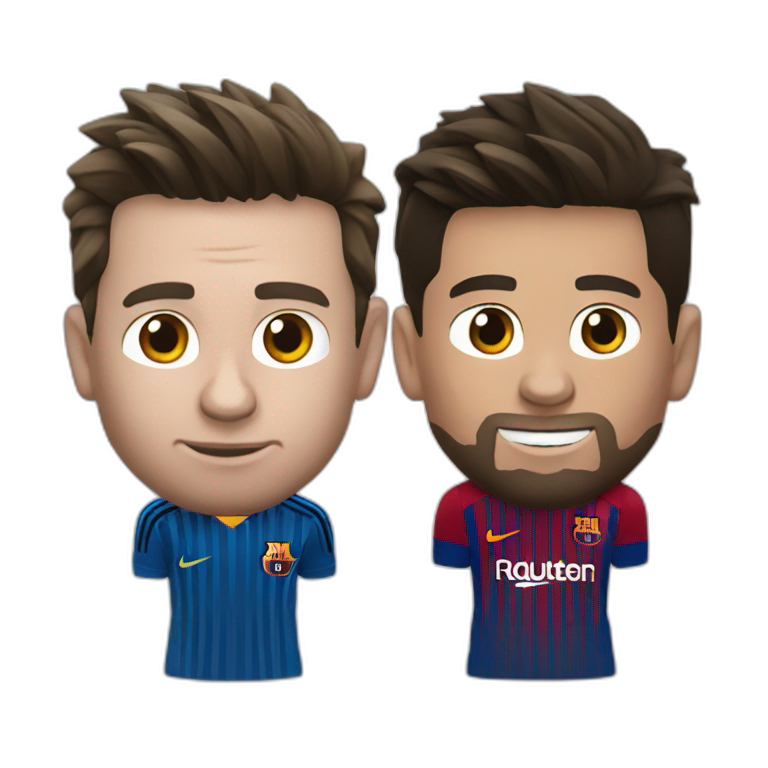 Messi vs cristiano emoji
