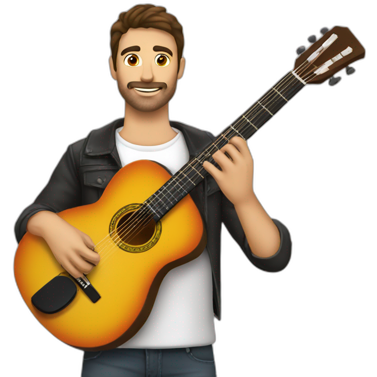 homme espagnol avec guitare espagnol emoji