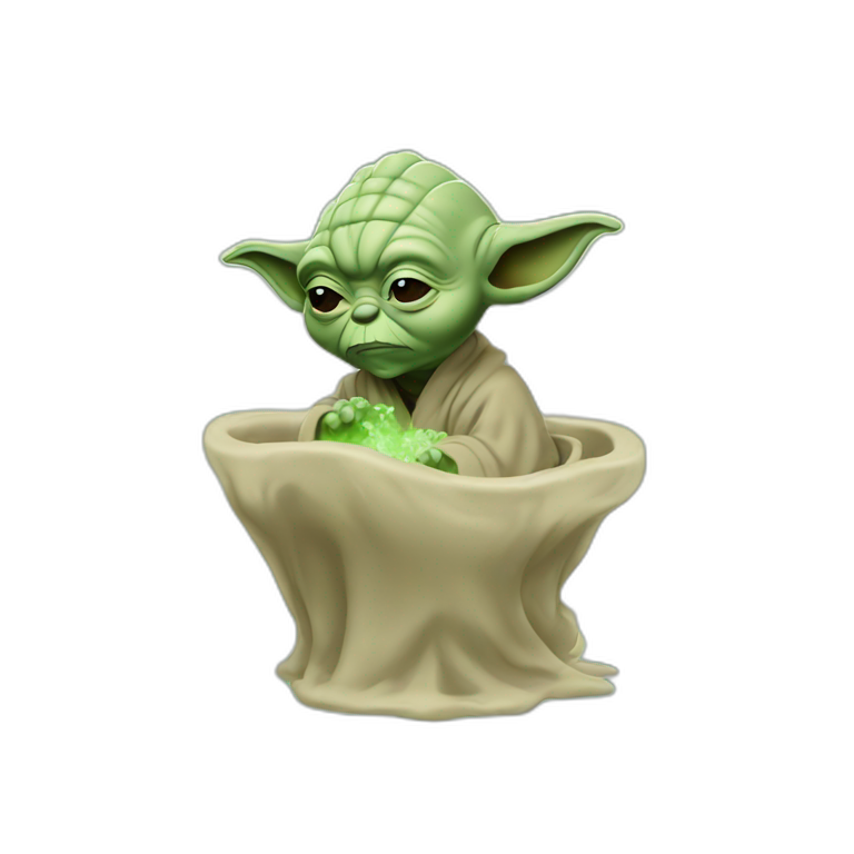 Yoda vomiting emoji