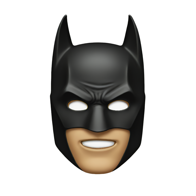 bat man mask emoji