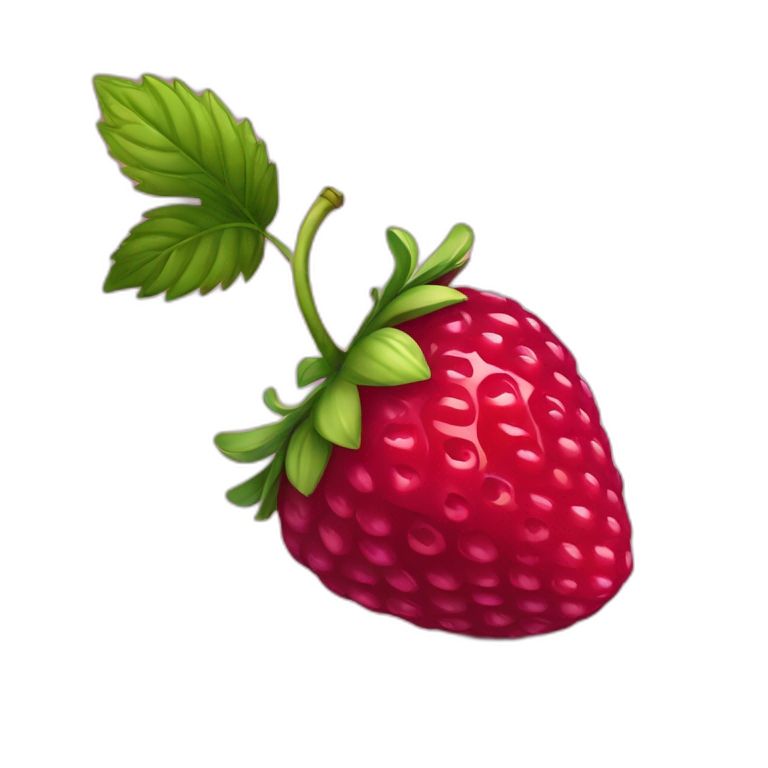 Bol de fraise de framboise et de myrtille emoji