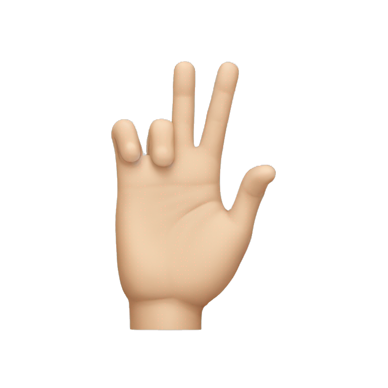 Finger of honour emoji