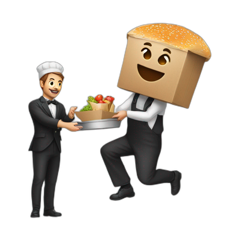 food-delivery with magician emoji