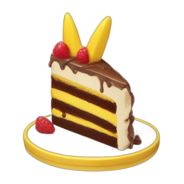 Pikachou-eating-cake emoji