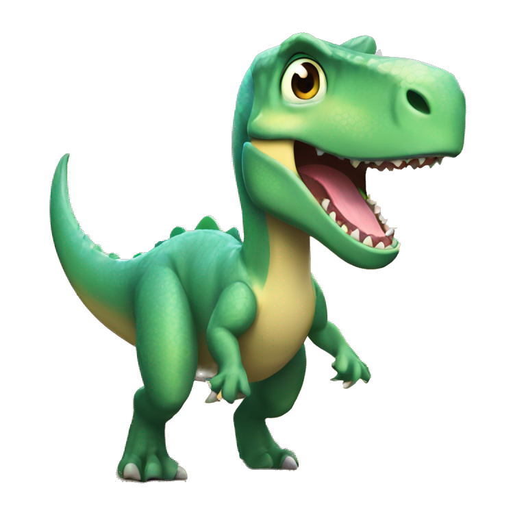 dinosaurio feliz emoji