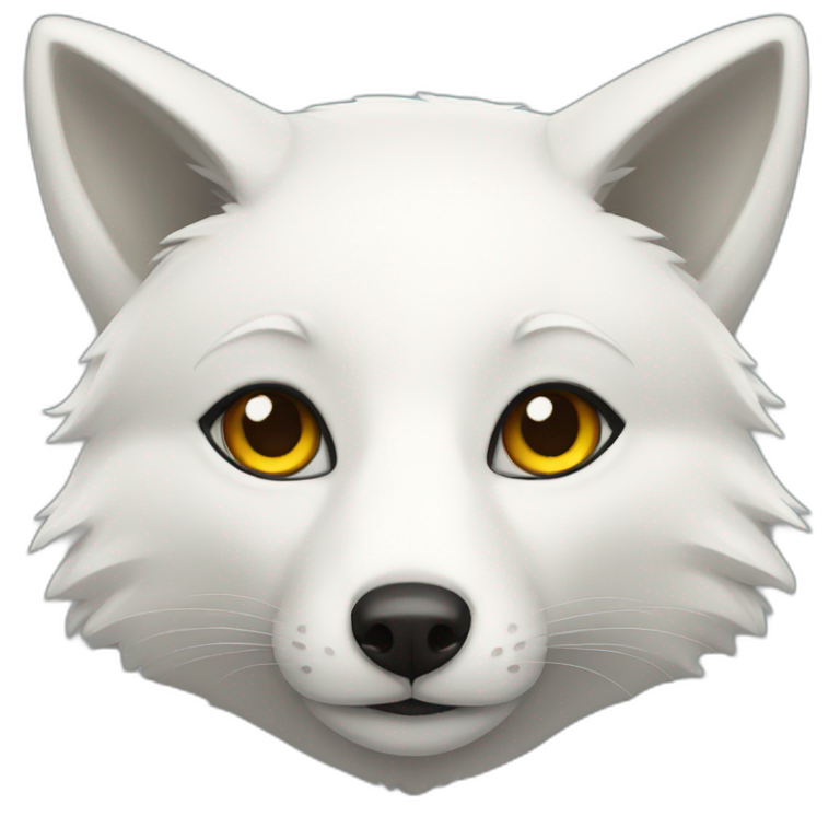 White fox emoji