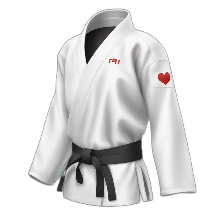 taekwondo coat emoji