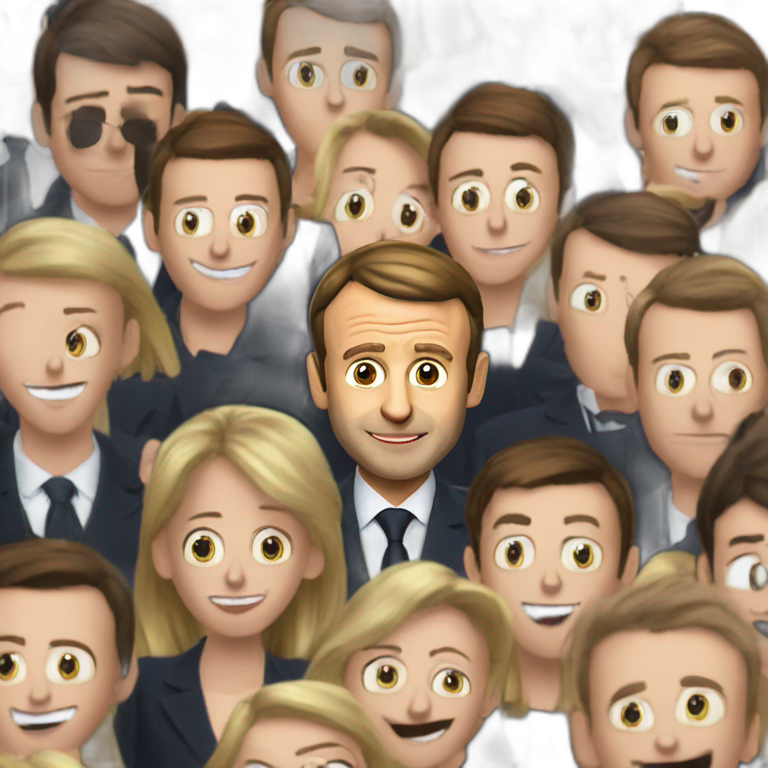 Emmanuel Macron going number 2 on le code du travail emoji