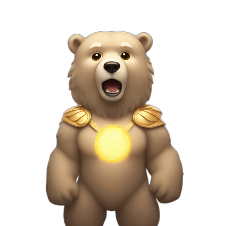 heavenly bear of power emoji