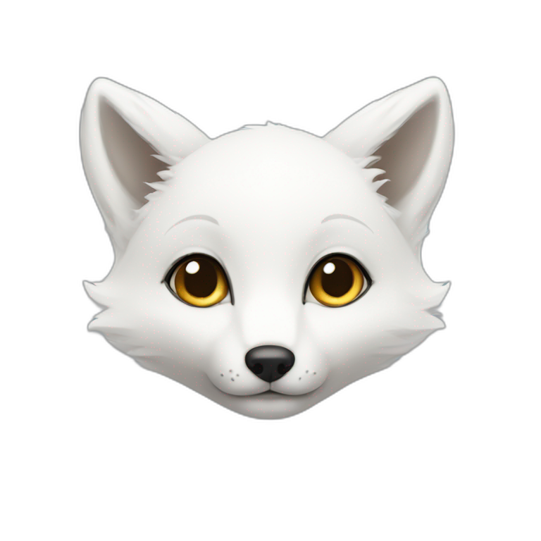 White baby fox emoji