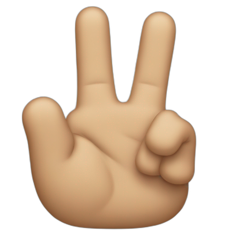 3 Fingers emoji