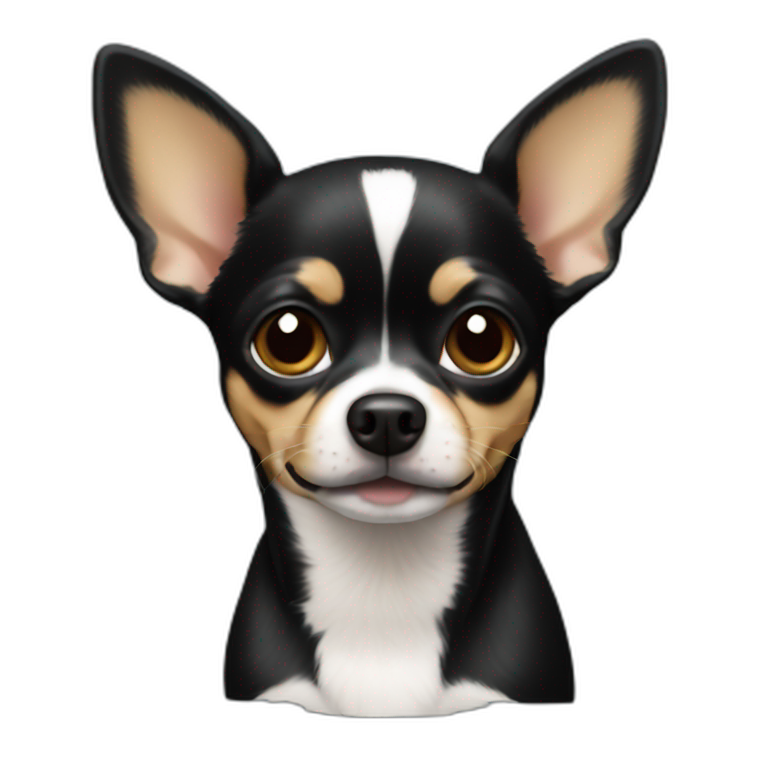 Chihuahua black emoji