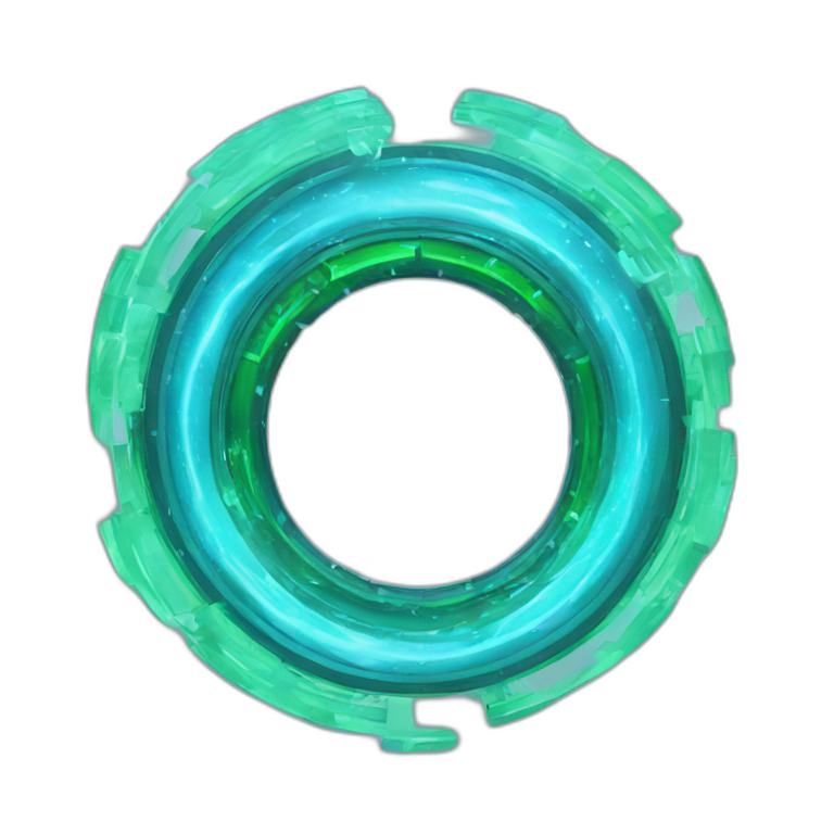 vortex portal teleportation blue and reen emoji