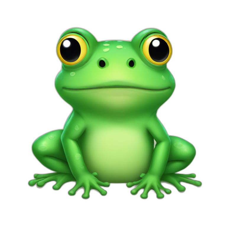 Frog cute emoji