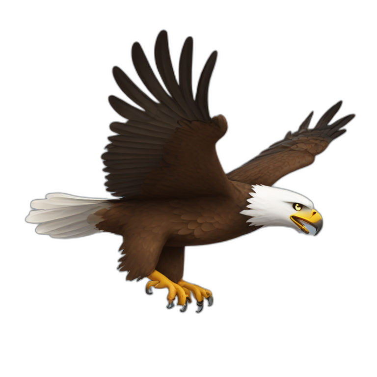 Flying eagle emoji