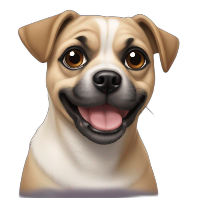 jack russel terrier pug mix emoji