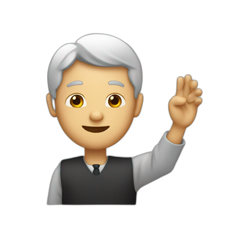 Homme qui fait un doigt d’honneur emoji