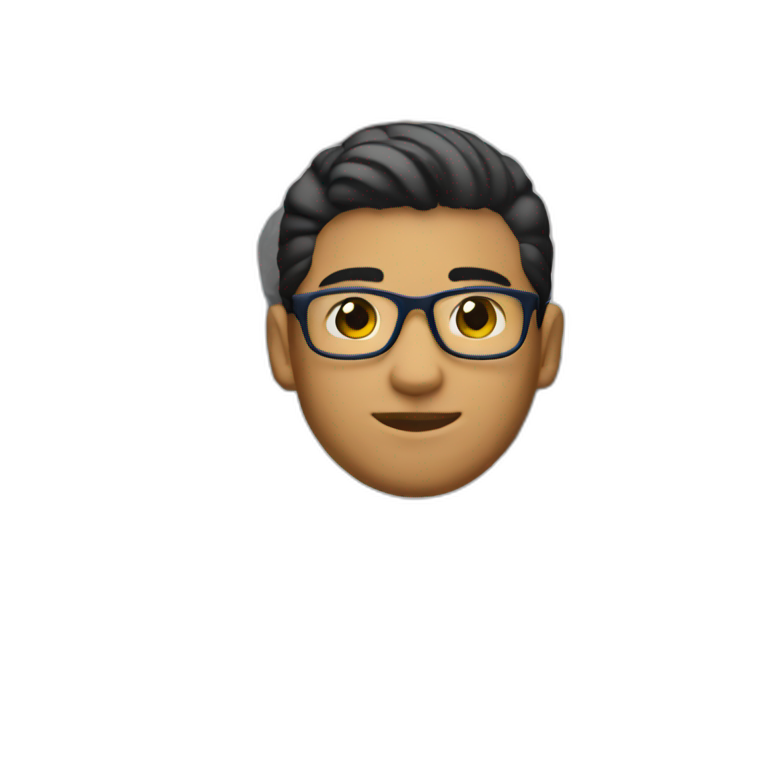 young latin guy using Lacoste emoji