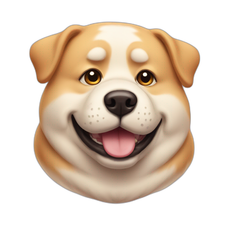 chubby stipid doggo emoji