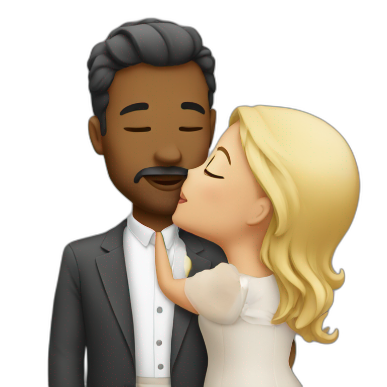 Wife kissing emoji