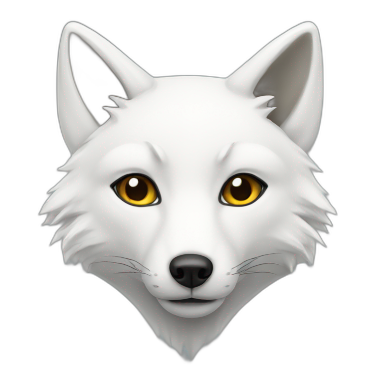 White fox emoji