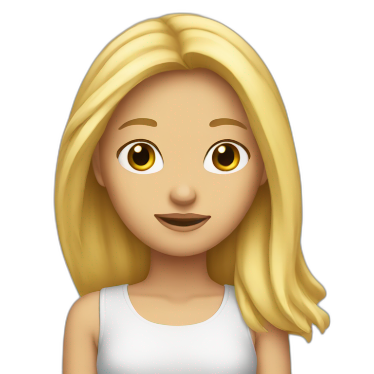 blonde-haired-girl-with-the-thoughts-What? emoji