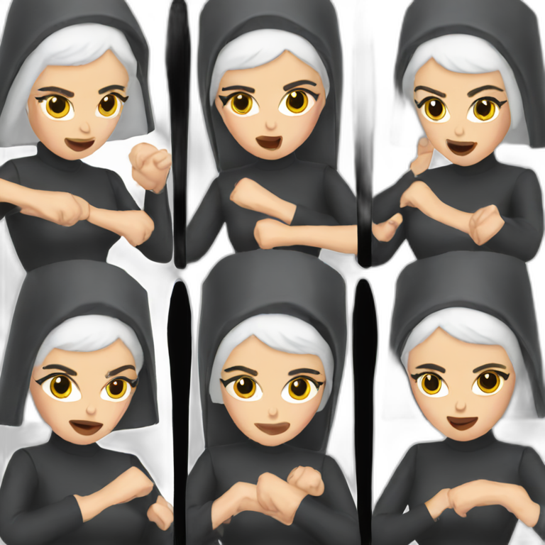 katy perry fighting two nuns emoji