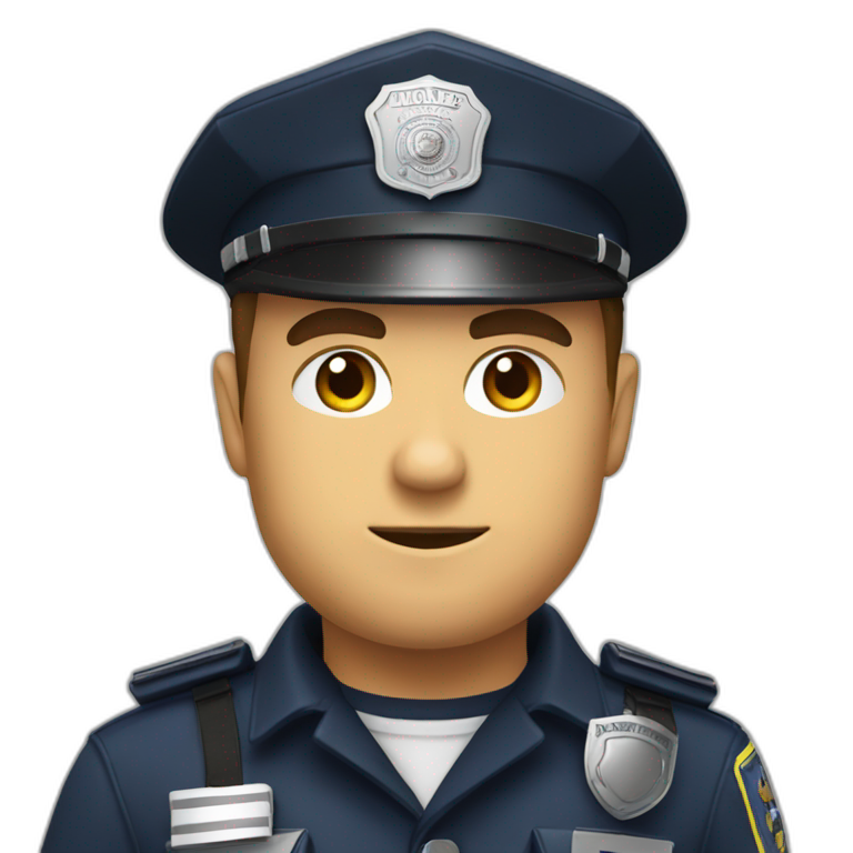 Policier pas content emoji