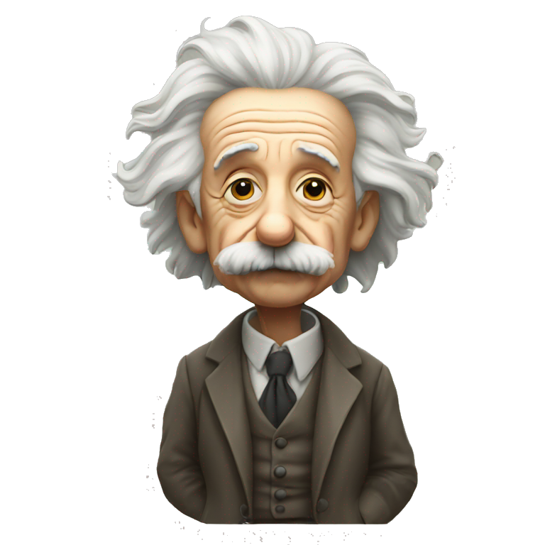 Albert Einstein smoking emoji