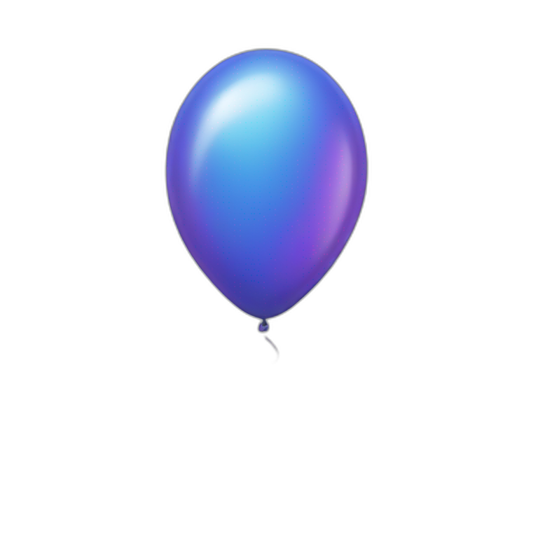 number three balloon emoji
