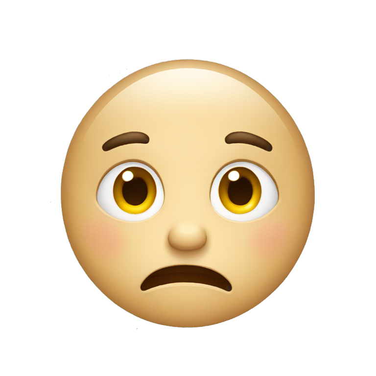a tired face emoji